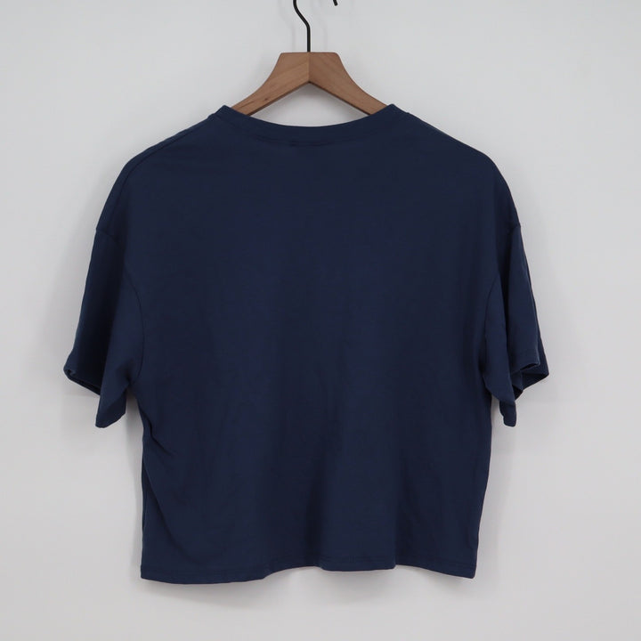 Where I'm From Connecticut USA Navy Blue Graphic Crop T-Shirt XS New