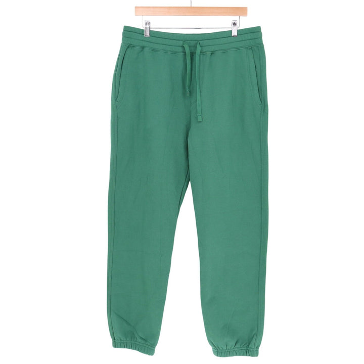 American Giant Classic Sweatpants Men Large Green Cotton Fleece Drawstring Waist