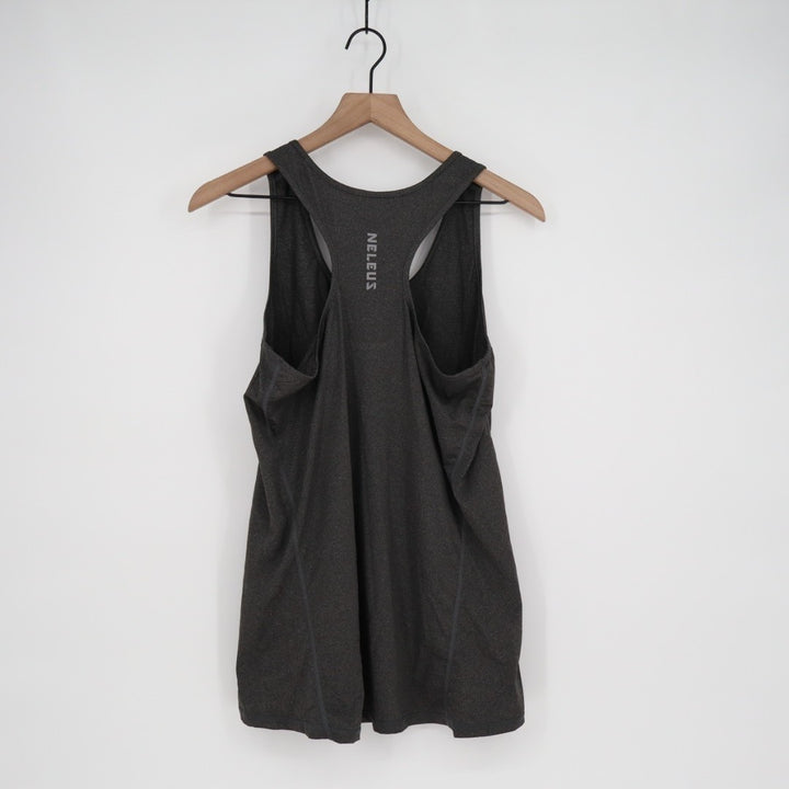 Neleus Tank Top Womens XL Heather Gray Sleeveless Scoop Neck Workout Racerback