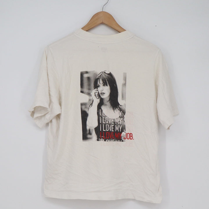 Uniqlo UT The Devil Wears Prada Graphic T-Shirt Cream Large Anne Hathaway Movie