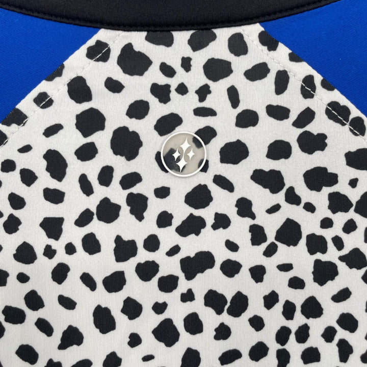 JOJIT Power Mock Cap Sleeve Golf Tennis Polo Shirt White Black Blue XS