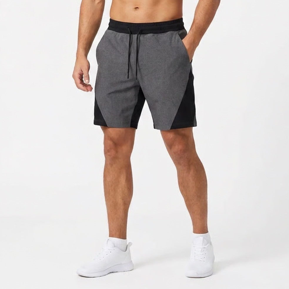 Lululemon Men Gray Black Colorblock Athletic Gym Training Shorts Size L