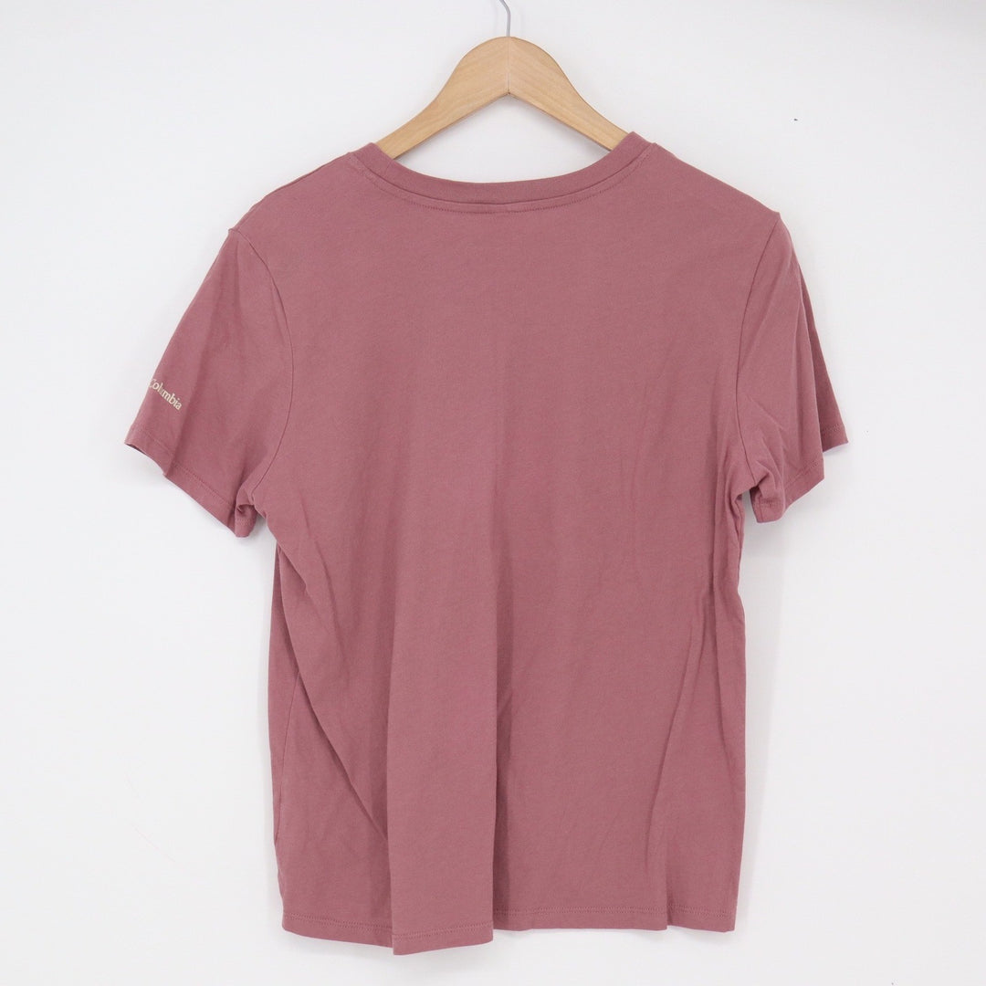 Columbia T-Shirt Womens S Keep Growing Graphic Mauve Floral Cotton Excellent