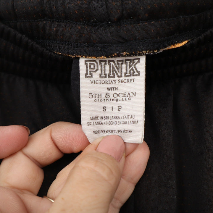 PINK Victoria's Secret San Francisco Giants Mesh Athletic Shorts Black Orange S
