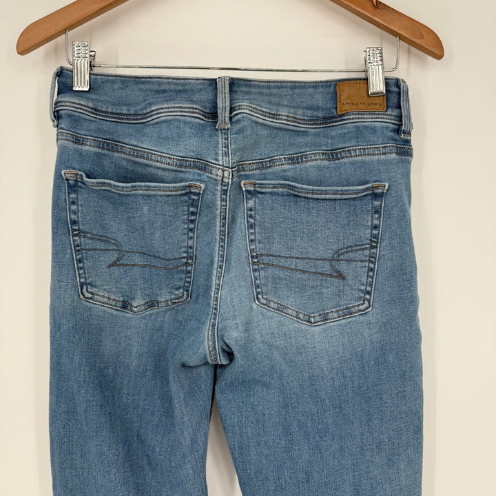 American Eagle Outfitters Bootcut Jeans Next Level Stretch Blue Denim Size 6
