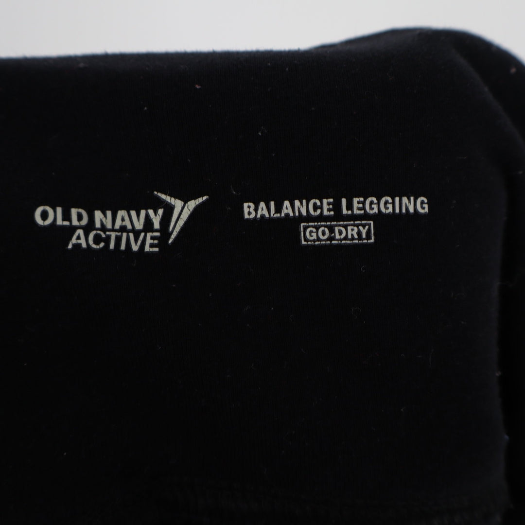 Old Navy Go-Dry Balance Leggings Womens M Black Stretch Mid Rise Skinny Leg