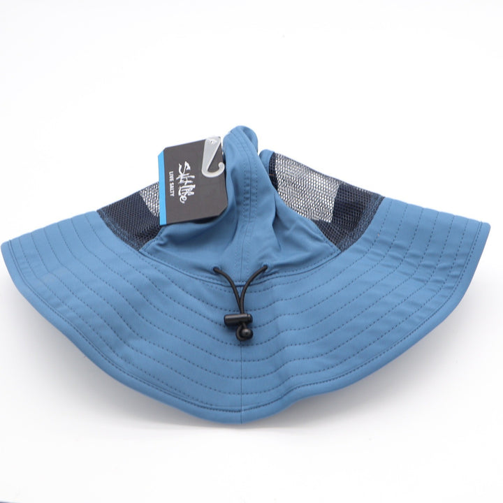Salt Life Atlan Blue Performance Boonie Fishing Hat Mesh Sun Bucket NEW