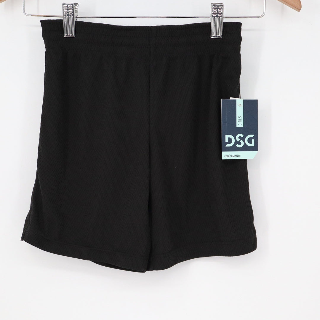 DSG Girls Basketball Shorts Pure Black XS 6-7 Athletic Performance