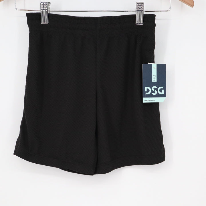 DSG Girls Basketball Shorts Pure Black XS 6-7 Athletic Performance