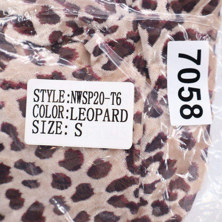 Naked Wardrobe The Statement Leopard Print Crop Top Womens Small Brown