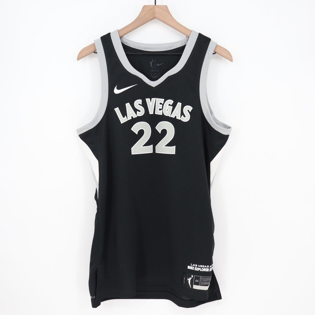 Nike Las Vegas Aces A'ja Wilson 22 WNBA Explorer Jersey Black Womens M