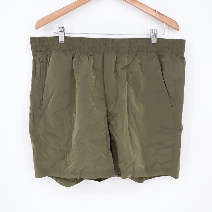 VRST Mens 5 Inch All-In Short Unlined Olive Green Shine XL NEW