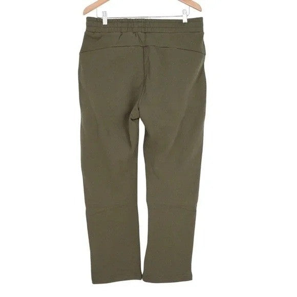American Giant Sweatpants Mens Medium Olive Green Cotton Casual Straight Leg