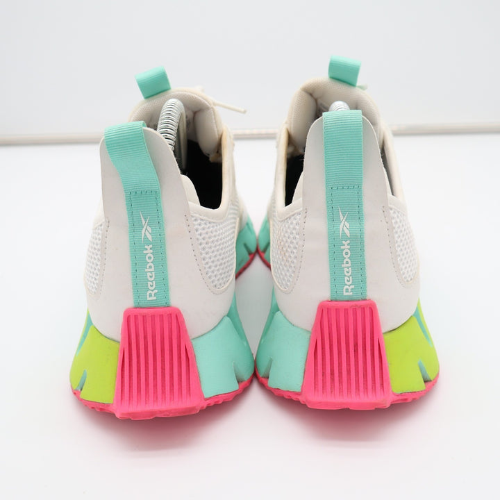 Reebok Zig Dynamica GZ4803 Sneakers Womens US 8.5 Gray Mint Mesh Running Shoes