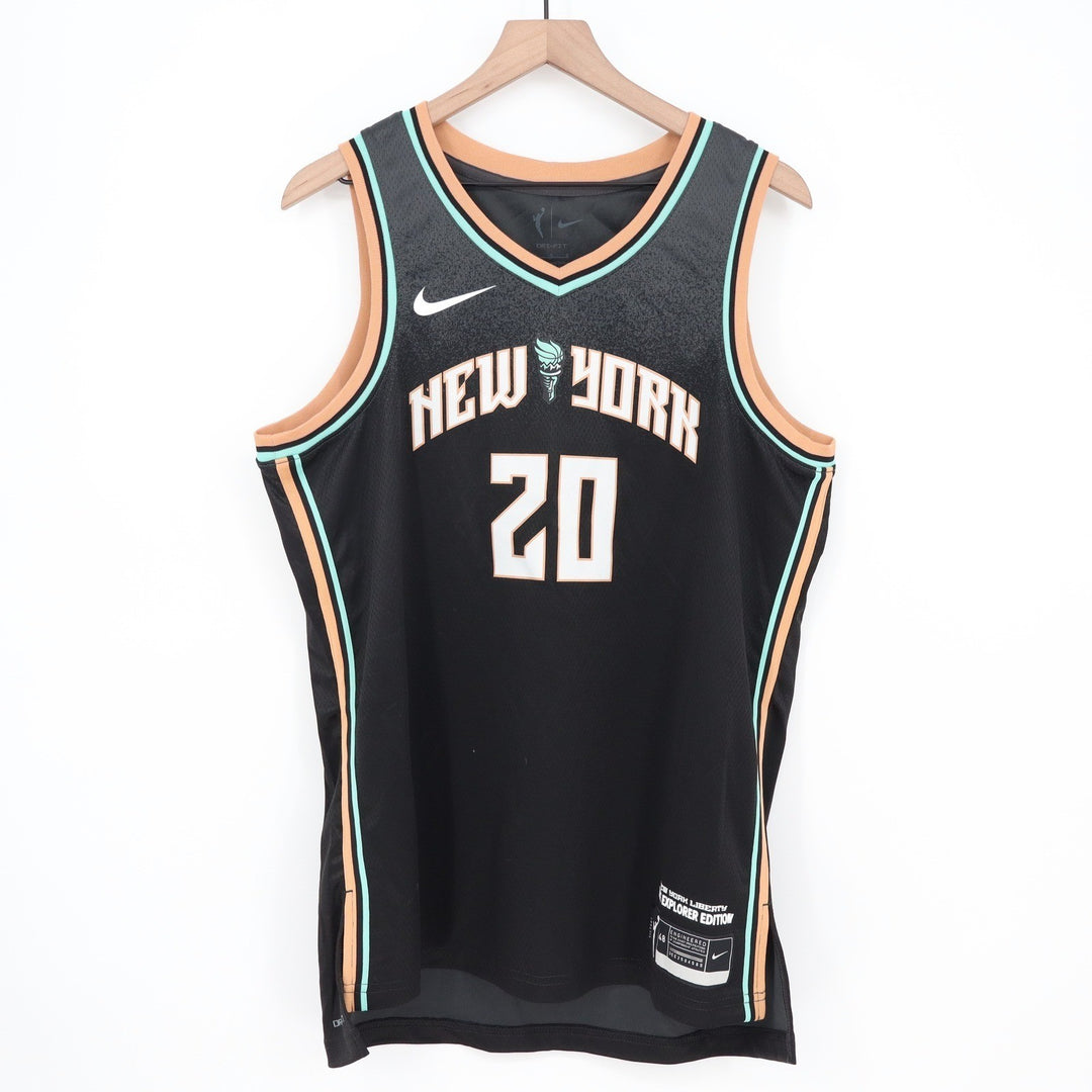 Nike New York Liberty Sabrina Ionescu 20 Explorer Edition Jersey Black Womens L