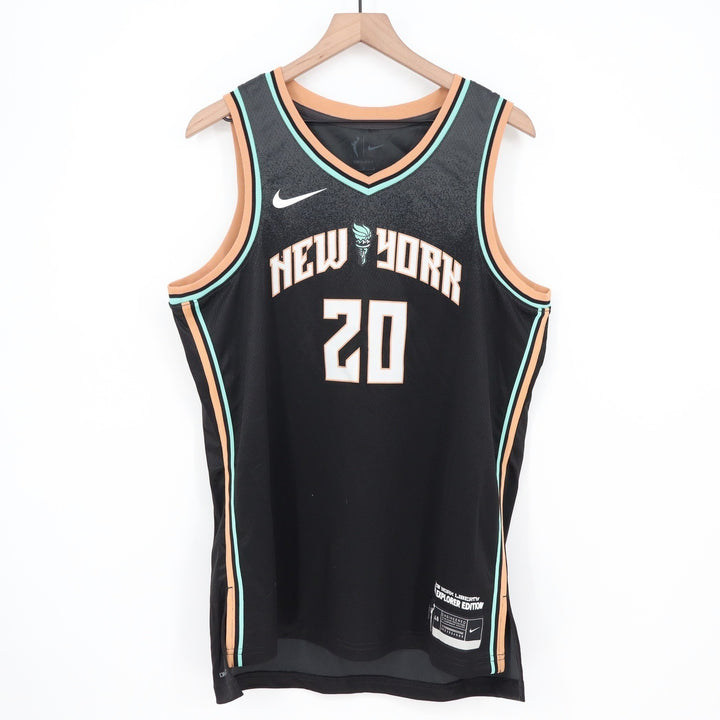 Nike New York Liberty Sabrina Ionescu 20 Explorer Edition Jersey Black Womens L
