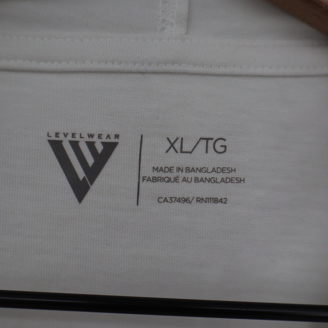 Levelwear Mens XL White AIROS Medical Logo Lightweight Hoodie