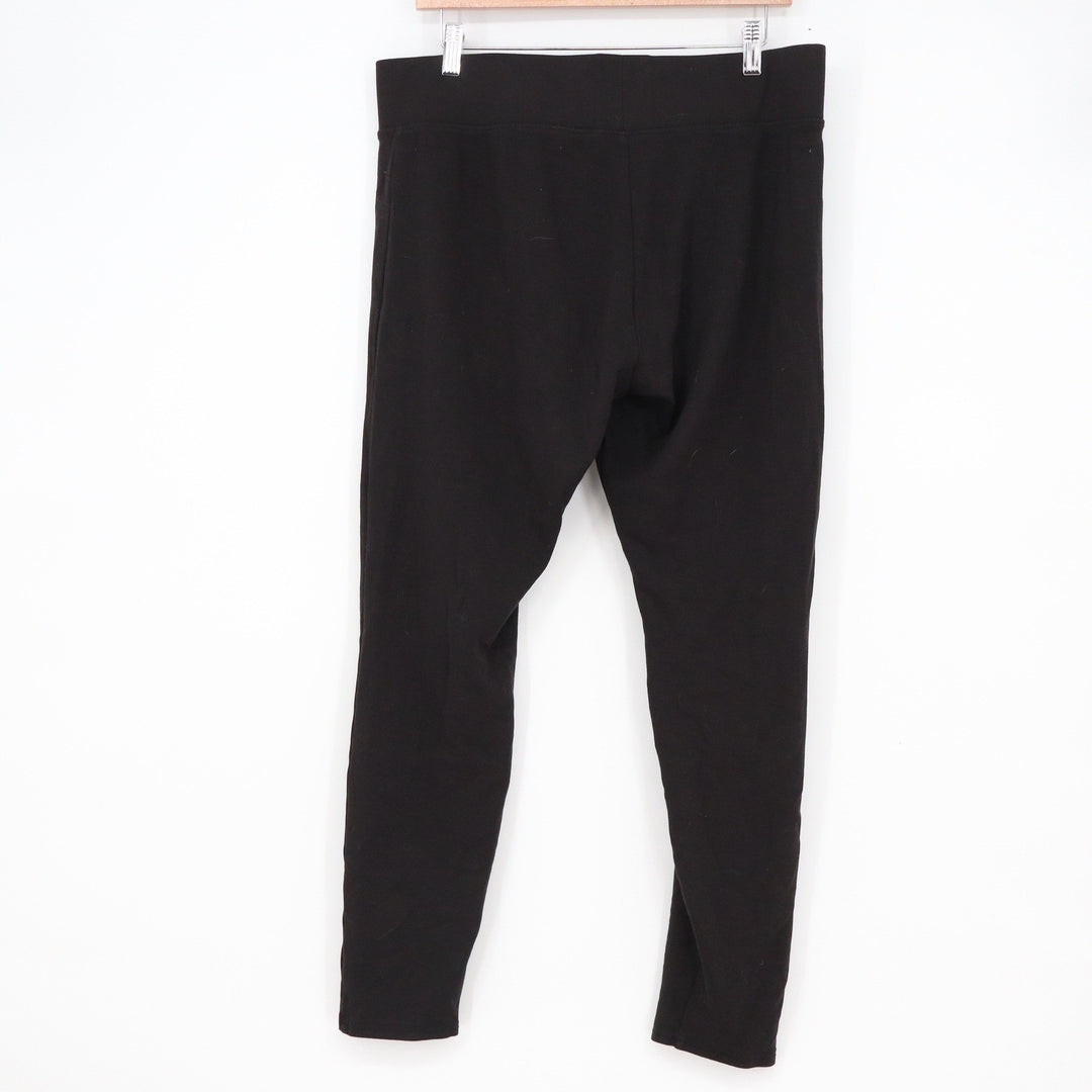 A New Day Black High Rise Leggings Plus Size 1X Rayon Blend Stretch Pull On Pant