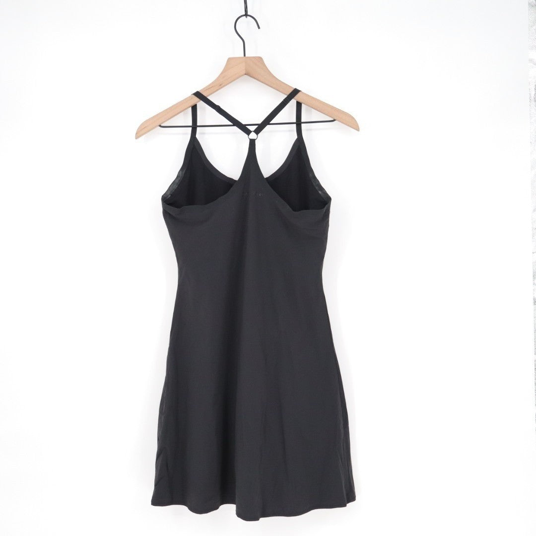 Outdoor Voices Tennis Dress Womens Small Black Stretch Racerback Built-In Shorts