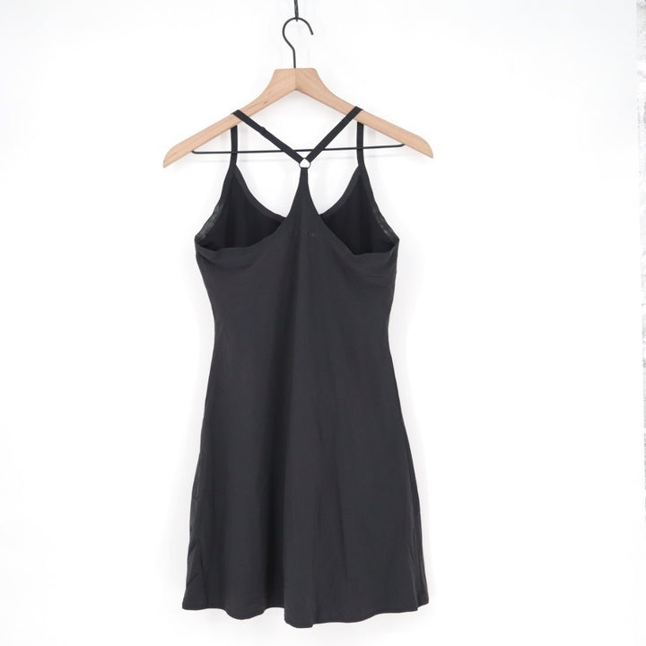 Outdoor Voices Tennis Dress Womens Small Black Stretch Racerback Built-In Shorts