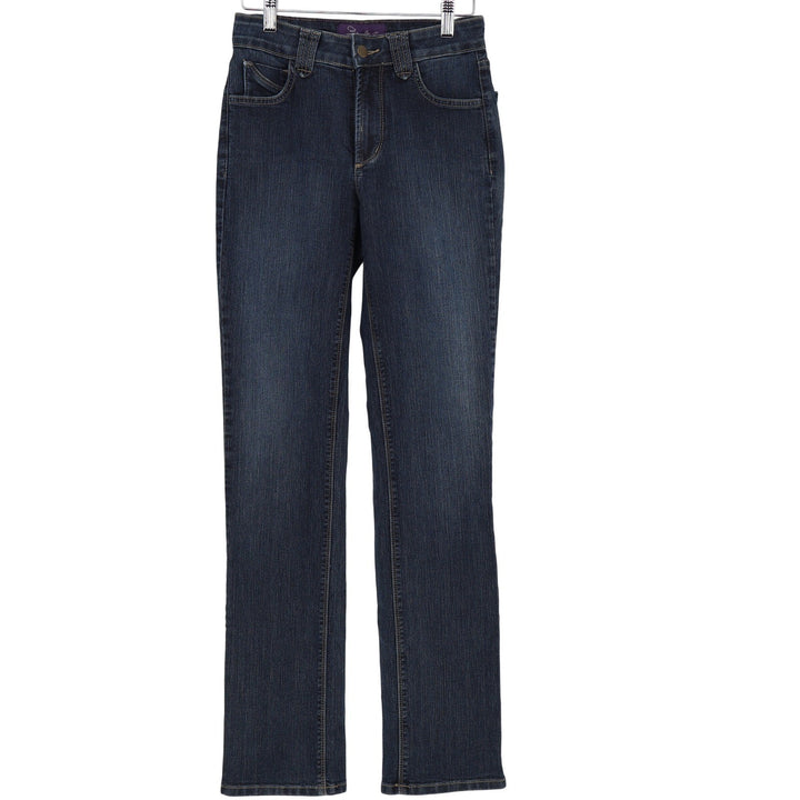 NYDJ Not Your Daughters Jeans Dark Wash Straight Leg Stretch Denim Size 0 USA