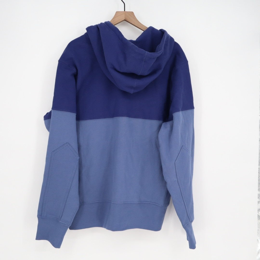 American Giant Classic Hoodie Mens XL Blue Navy Full Zip Cotton Split Seam Vault