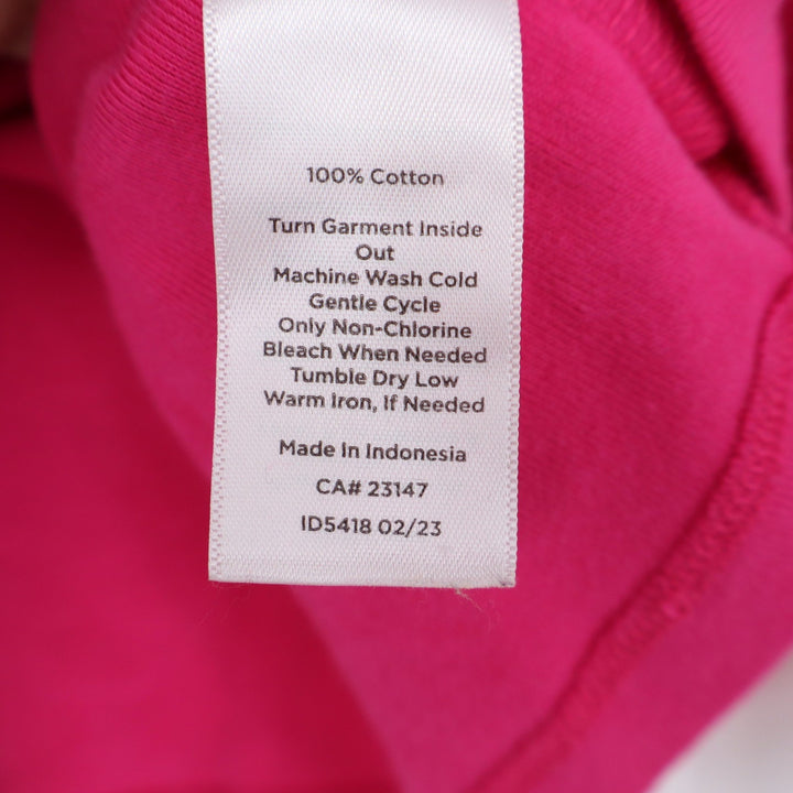 Talbots T-Shirt Women's M Pink Long Sleeve Crew Neck Excellent