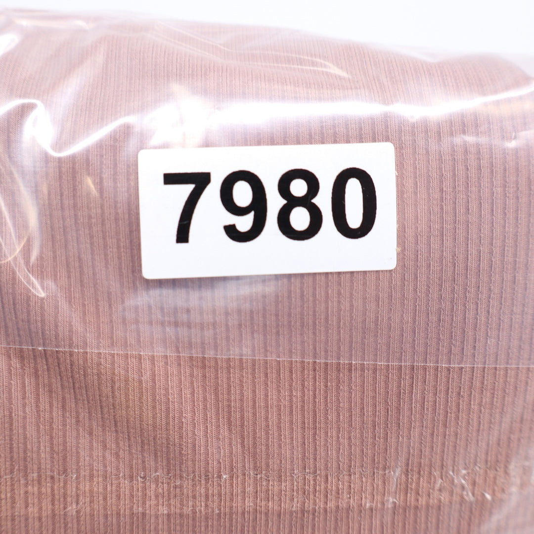 Naked Wardrobe Ribbed Corset Midi Dress Mauve Brown Sleeveless Size L