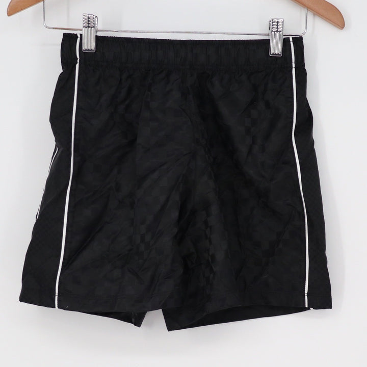 DSG Boys Woven Soccer Shorts Black Checkerboard Medium 10-12