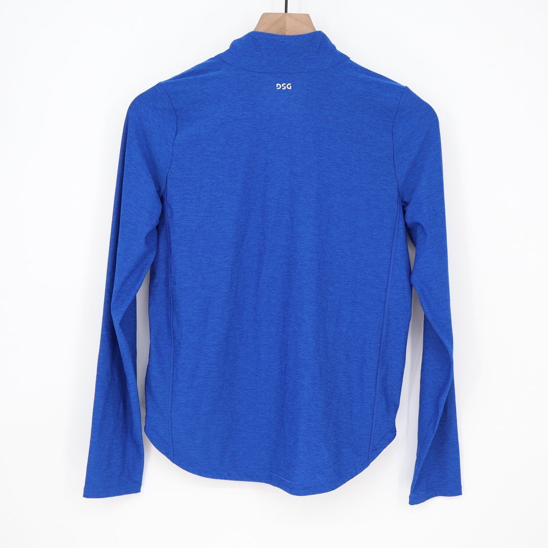 DSG Girls Movement LS 1/4 Zip Royal Blue Heather Pullover Size XL 16