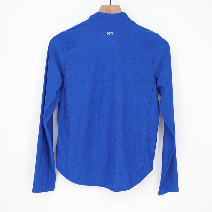 DSG Girls Movement LS 1/4 Zip Royal Blue Heather Pullover Size XL 16