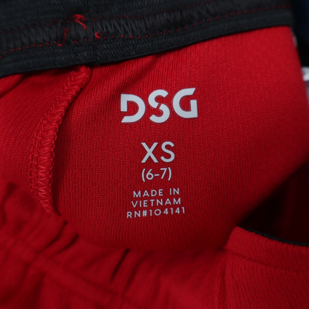 DSG Boys All Purpose Training Shorts Team Red XS 6-7 Athletic Mesh
