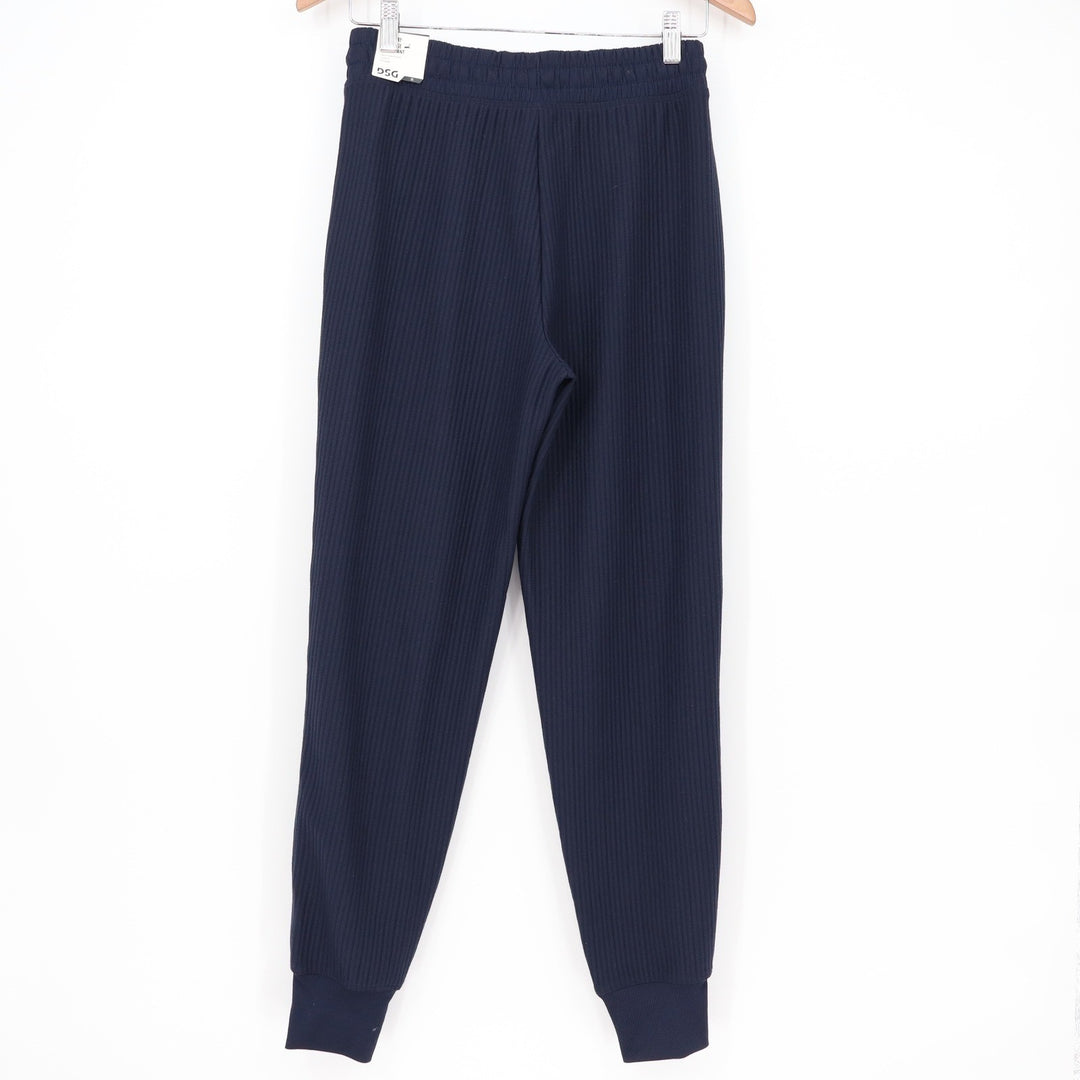 DSG So Soft Ottoman Jogger Womens XS Jet Navy Blue Ribbed Pants