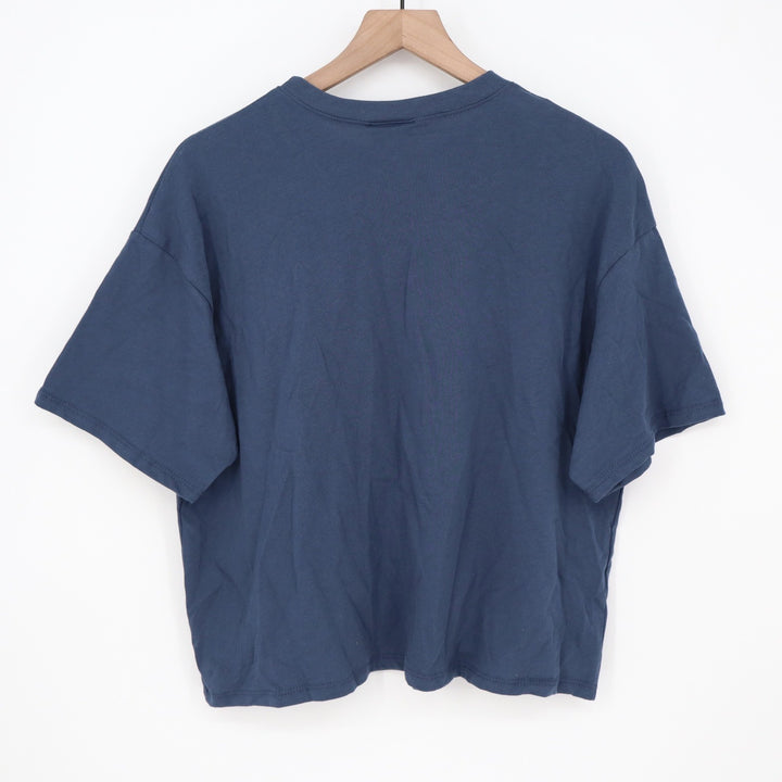 Where I'm From Boston USA Graphic Easy Tee Navy Blue Cotton T-Shirt Medium