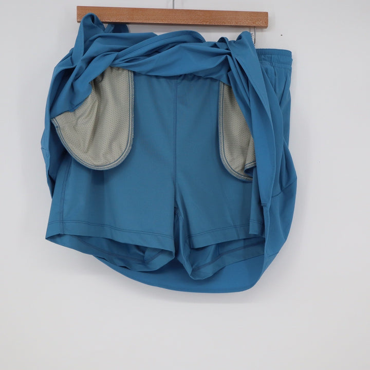 Orvis Blue Active Skort Recycled Nylon Stretch Hiking Skirt Womens Large L
