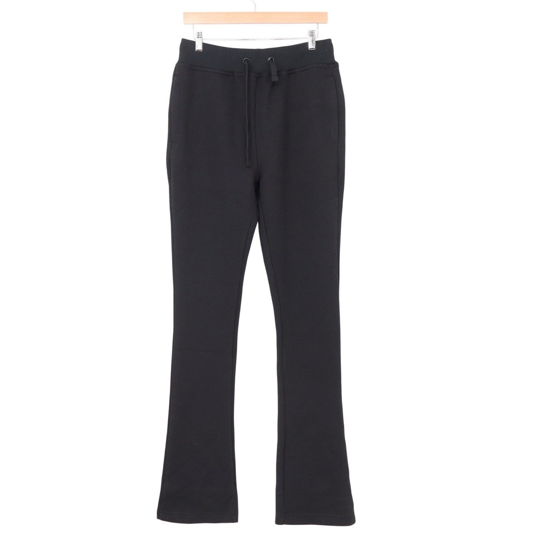 WEIV Los Angeles Mens Flare Sweatpants Black Essentials Joggers Size M