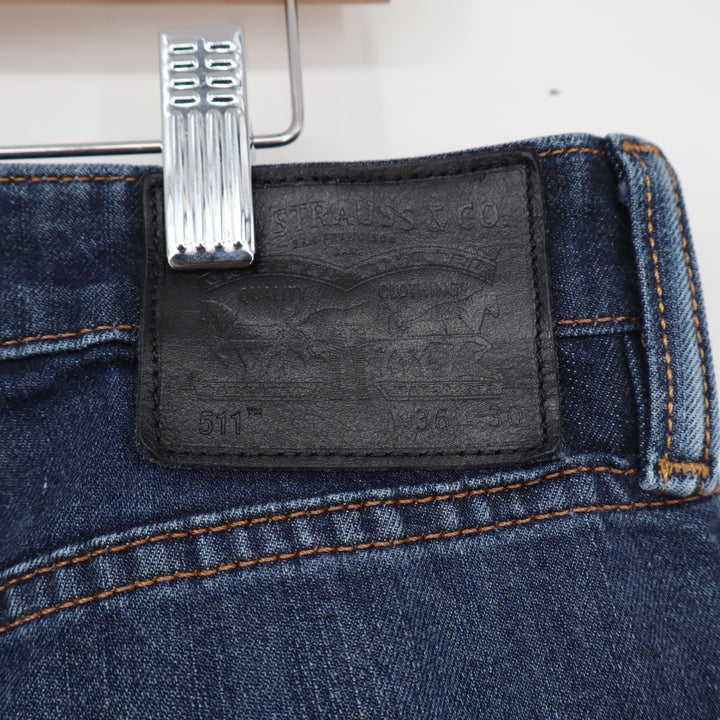 Levi's Jeans Mens 36x30 511 Commuter Slim Fit Blue Stretch Cordura Excellent