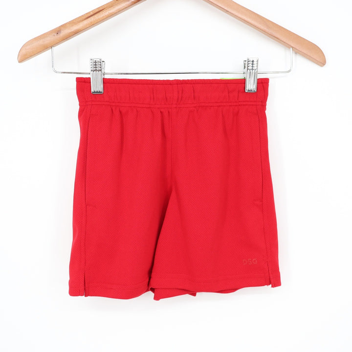 DSG Boys All Purpose Training Shorts Team Red XS 6-7 Athletic Mesh