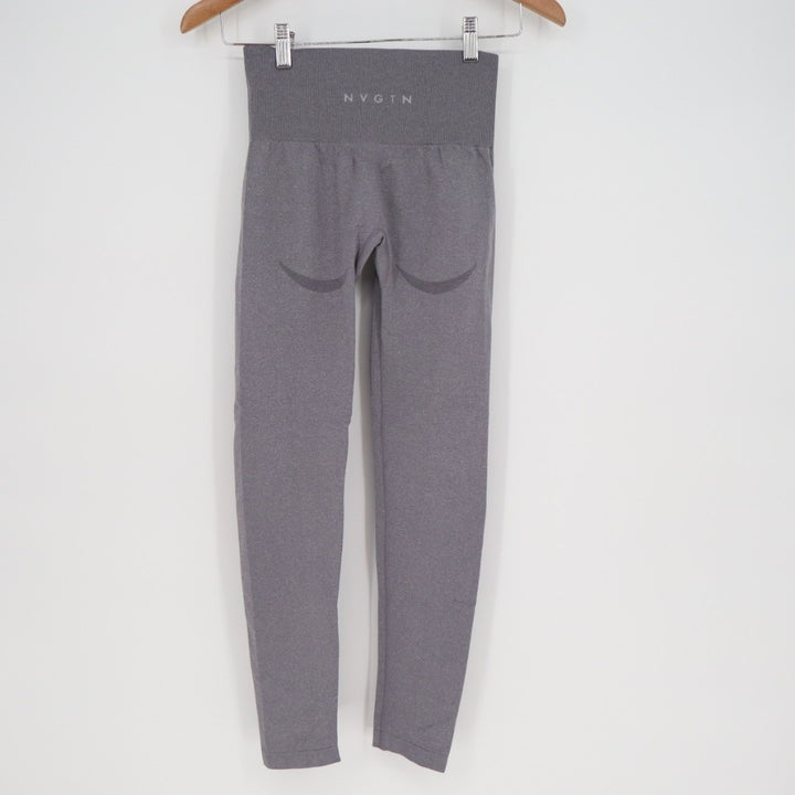 NVGTN Seamless Contour Leggings Womens Small Gray High Waist Skinny Leg Stretch
