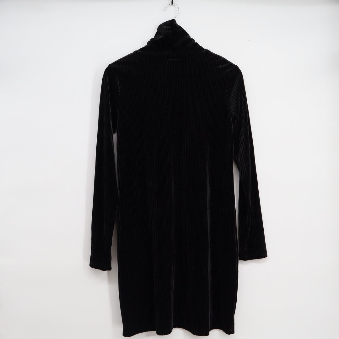 Art Class Girls XXL 16/18 Black Ribbed Velvet Mock Neck Long Sleeve Dress