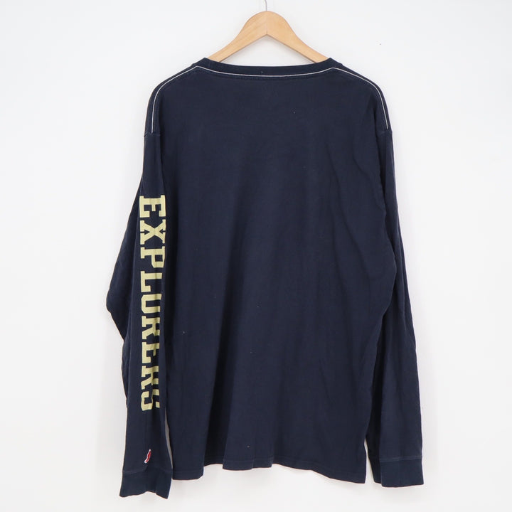 League 91 La Salle University Explorers Navy Blue Long Sleeve Pocket Tee 2XL