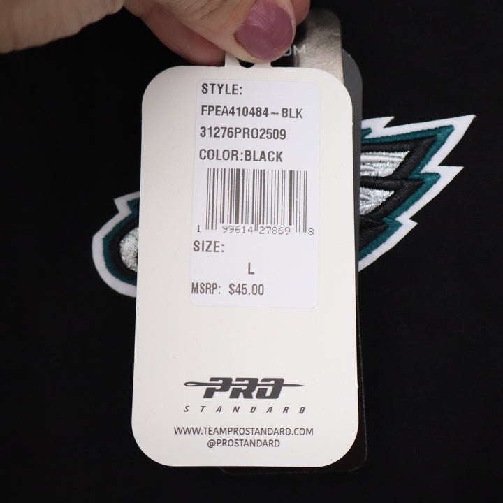 Pro Standard Philadelphia Eagles NFL Crop Top Black Womens Large