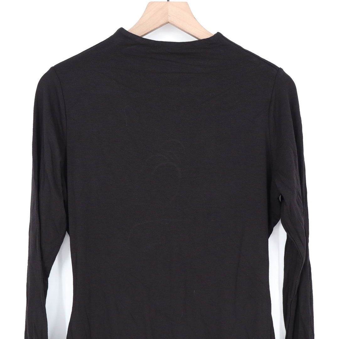 Naked Wardrobe Women's Black Long Sleeve Mock Neck Mini Dress 1X