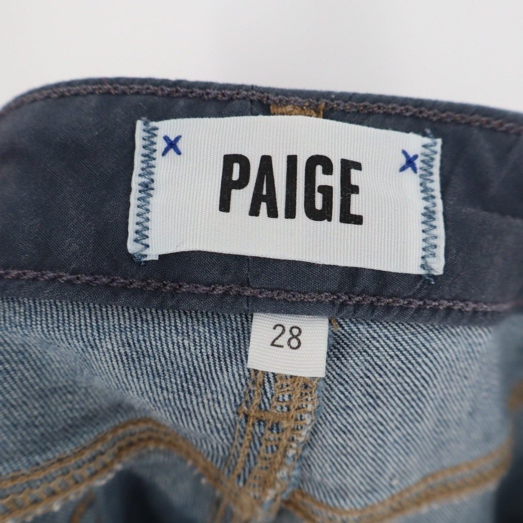 PAIGE Skyline Ankle Peg Jeans Womens Size 28 Medium Wash Straight Leg Denim