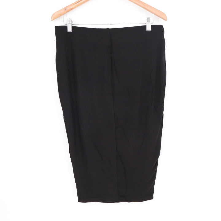 Naked Wardrobe Black Midi Bodycon Skirt High Waisted Plus Size 1X