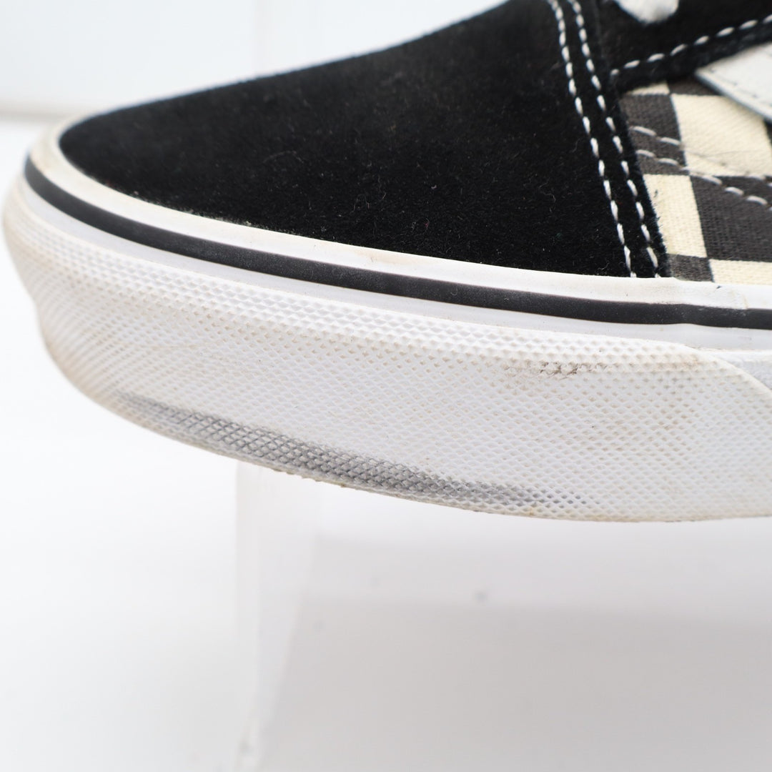 Vans Old Skool Sneakers Unisex M8/W9.5 Black White Check Round Toe Skate Shoes