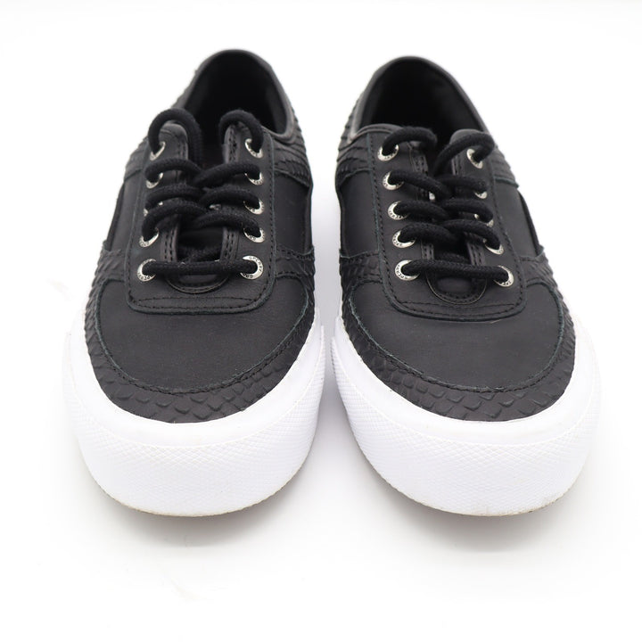 Sperry Top-Sider Crest Vibe Black Python Embossed Sneakers STS86635 Womens 8