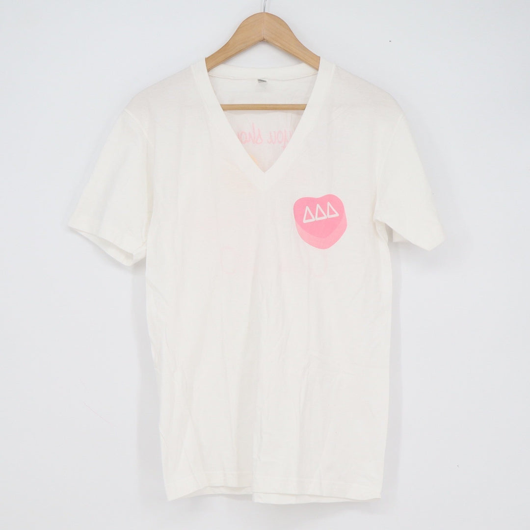 American Apparel Mens S White Delta Delta Delta Tri Delta Crush 2010