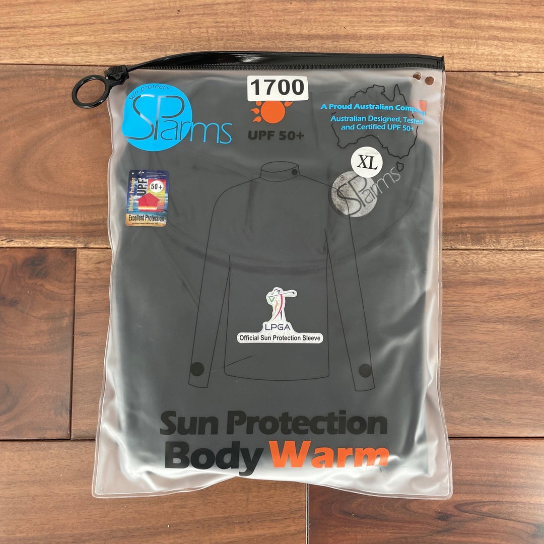 SP Arms Black Mock Neck Long Sleeve Sun Protection Body Warm UPF 50+ Shirt