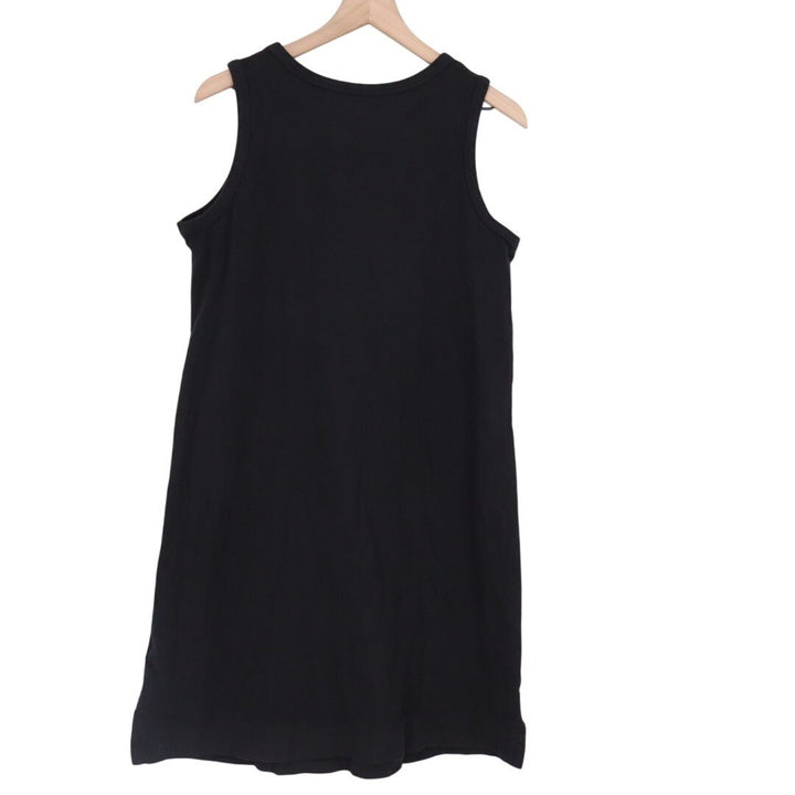 American Giant Tank Dress Womens Medium Black Cotton Round Neck Everyday Wear